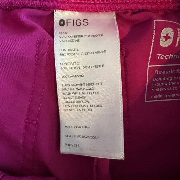 Raspberry Sorbet Figs Scrub Set XXS/XXSP - Picture 9 of 10